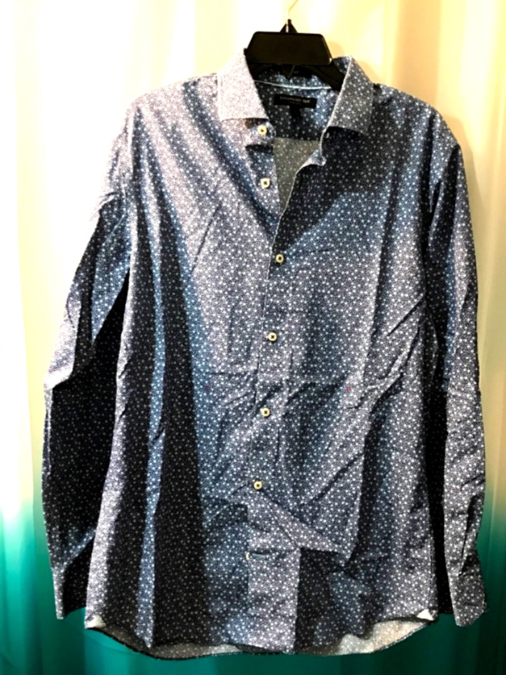 Men's Banana Republic Floral Button Down Dress Shirt Grant Fit Sz-Large